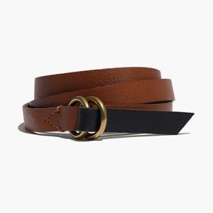 Madewell skinny reversible leather belt